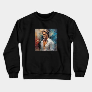 digital impression with Patrick Swayze Crewneck Sweatshirt